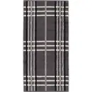 Cawö Cawö Noblesse Check Handdoek 50x100 anthrazit