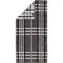 Cawö Cawö Noblesse Check Handdoek 50x100 anthrazit
