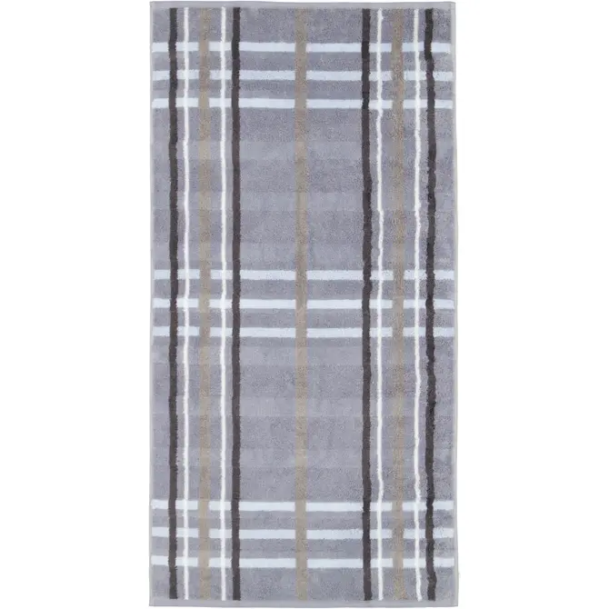 Cawö Noblesse Check Badlaken 80x150 nordic blue
