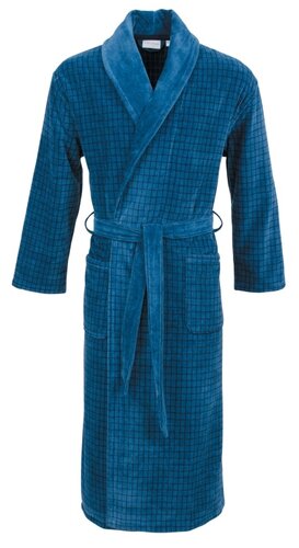 Carl Ross Carl Ross Heren Badjas met Sjaalkraag 664200 sapphire/night blue 48/50 afbeelding