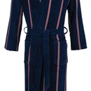 Carl Ross Carl Ross Heren Badjas met capuchon 663100 nightblue/deep red 48/50