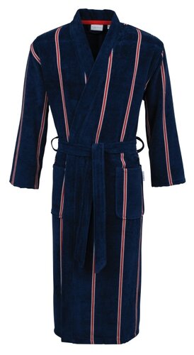 Carl Ross Carl Ross Heren Badjas Kimono 663100 nightblue/deep red 60/62 afbeelding