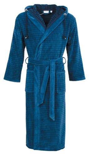 Carl Ross Carl Ross Heren Badjas met capuchon 664300 sapphire/night blue 48/50 afbeelding