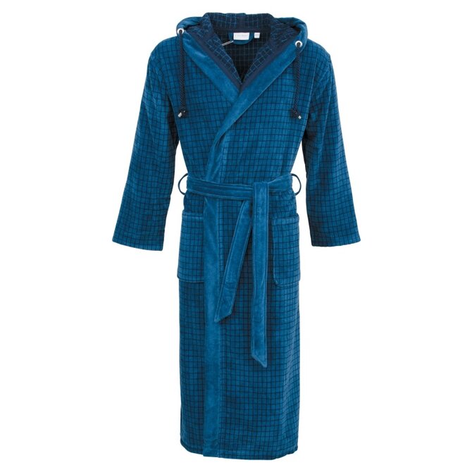 Carl Ross Heren Badjas met capuchon 664300 sapphire/night blue 48/50