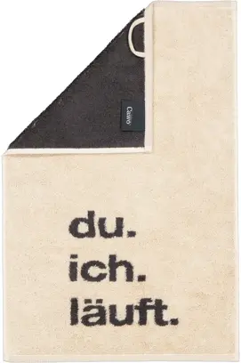 Cawö Postcards Towels Edition Postcard Towels 30x50 du.ich.läuft
