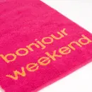 Cawö Cawö Postcards Towels Edition Postcard Towels 30x50 bonjour weekend