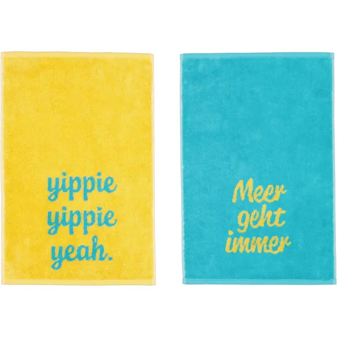 Cawö Postcards Towels Edition Postcard Towels 30x50 yippie yippie yeah.