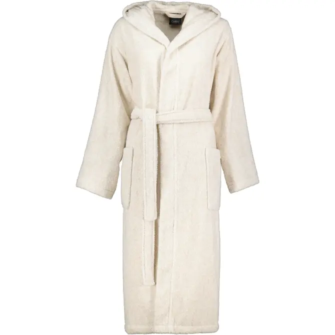 Cawo Dames Badjas met Capuchon  846 natur M