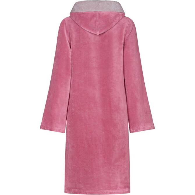 Cawo Dames Badjas met Capuchon en Ritssluiting 841 beere 48/50