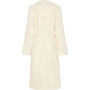 Cawö Cawo Dames Badjas met Capuchon en Ritssluiting 837 champagne 32/34