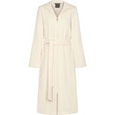 Cawö Cawo Dames Badjas met Capuchon en Ritssluiting 837 champagne 44/46