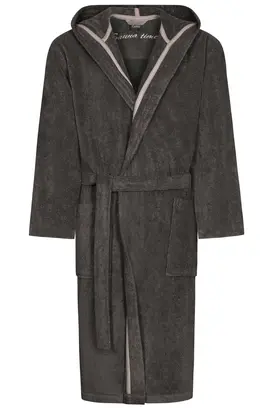 Cawo Heren Badjas met Capuchon  833 basalt XL