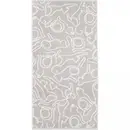 Cawö Cawö Cute Cats Handdoek 50x100 platin/wit