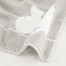 Cawö Cawö Cute Cats Badlaken 80x150 platin/wit