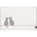 Cawö Cawö Cute Cats Badmat 50x80 platin/wit