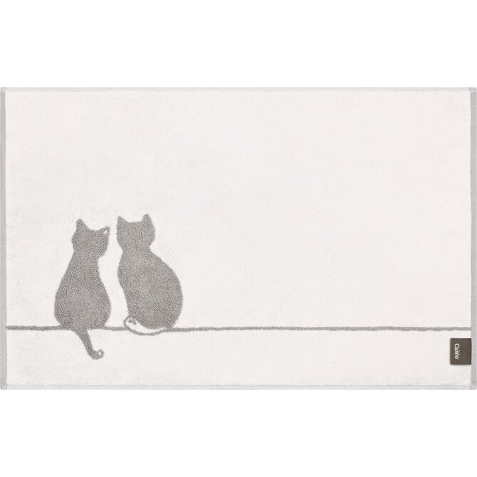 Cawö Cute Cats Badmat 50x80 platin/wit
