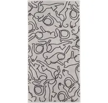 Cawö Cute Cats Gastendoekje 30x50 platin/basalt