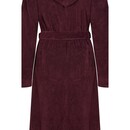 Cawö Cawo Dames Badjas met Capuchon  825 burgundy 32/34