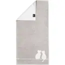 Cawö Cawö Cute Cats Handdoek 50x100 platin/wit