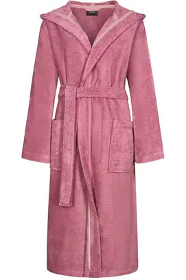 Cawo Dames Badjas met Capuchon  827 blush XL