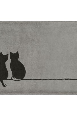 Cawö Cute Cats Badmat 50x80 basalt/platin