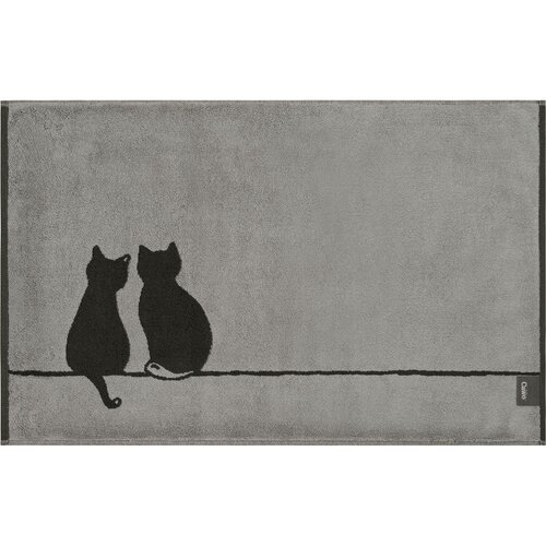 Cawö Cawö Cute Cats Badmat 50x80 basalt/platin afbeelding