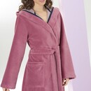 Cawö Cawo Dames Badjas met Capuchon  830 beere 32/34