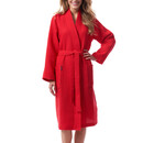 Morgenstern Morgenstern badjas Luca wafelstof Kimono 120cm Rood L