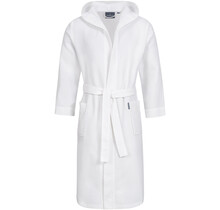 Morgenstern badjas Andrea wafelstof met Capuchon 120cm Wit S