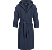 Morgenstern badjas Andrea wafelstof met Capuchon 120cm Navy XL