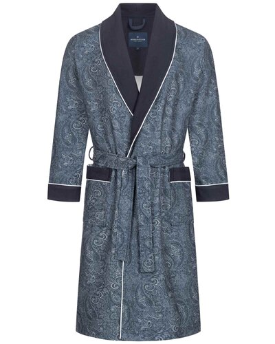 Morgenstern Morgenstern Theo Heren Badjas Blau XXL afbeelding