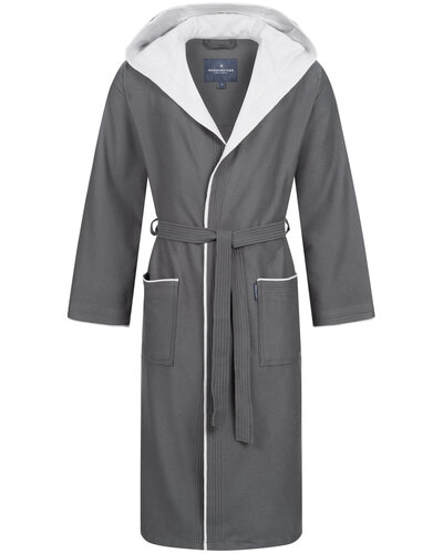 Morgenstern Morgenstern Ron Heren Badjas marine/grau L afbeelding
