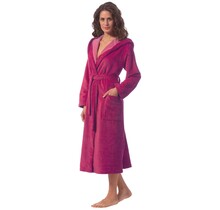 Morgenstern Geena 2 damesbadjas met capuchon Beere XL