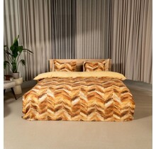 Kayori  Yumi  Dekbedovertrek  Katoensatijn  200x200/220 Goud