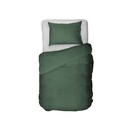 Kayori Kayori Elin  Dekbedovertrek  Katoensatijn  140x200/220  Donkergroen