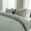 Kayori Kayori  Saya  Dekbedovertrek  Katoensatijn  140x200/220  Lichtblau