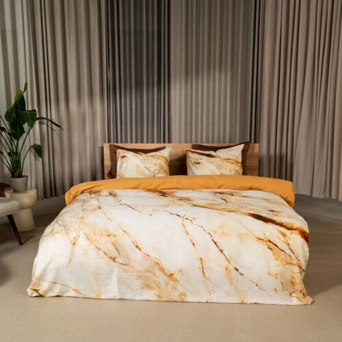 Kayori Kayori Sayana Dekbedovertrek Katoensatijn 140x200/220 Goud afbeelding