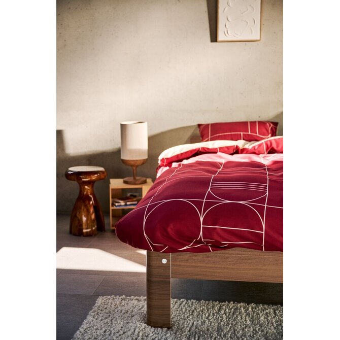 Auping Graphic dekbedovertrek 140x200/220 Bordeaux