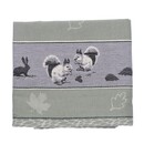 Bunzlau Castle Bunzlau Castle Forest Animals theedoek 65x65 Dark Green