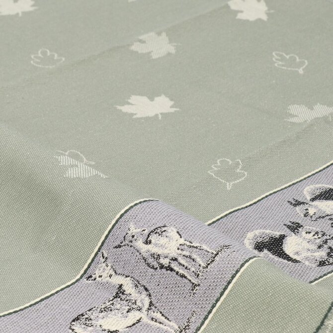 Bunzlau Castle Forest Animals theedoek 65x65 Dark Green