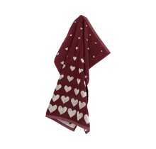 Bunzlau Castle Hearts keukendoek 53x60 Burgundy