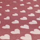 Bunzlau Castle Bunzlau Castle Hearts theedoek 65x65 Burgundy