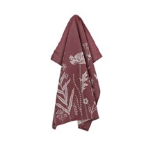 Bunzlau Castle Wild Flowers theedoek 65x65 Burgundy