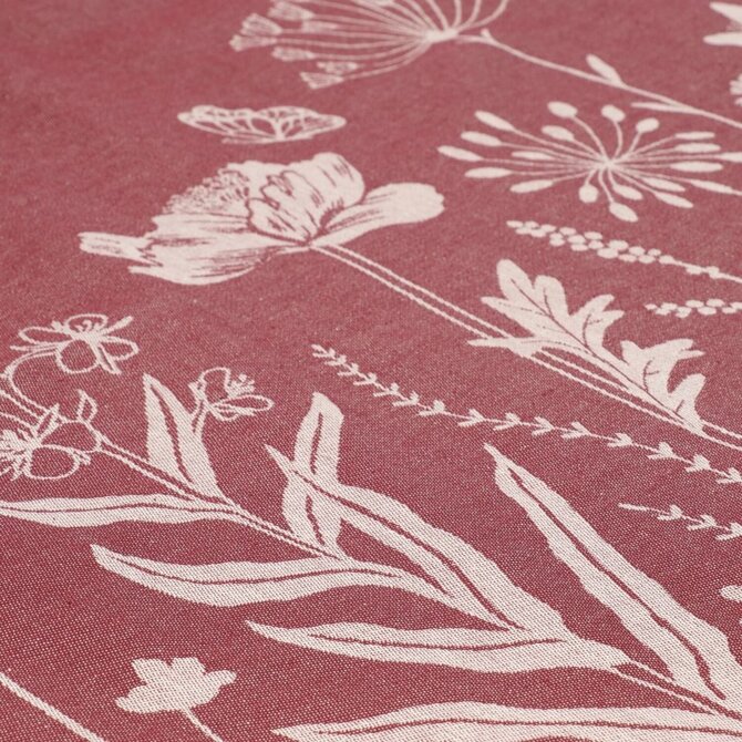 Bunzlau Castle Wild Flowers theedoek 65x65 Burgundy