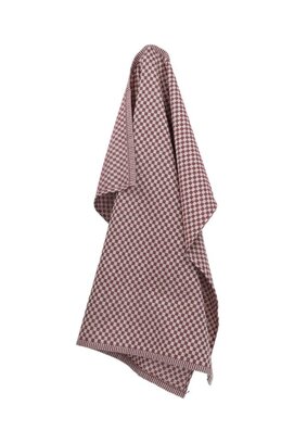 Bunzlau Castle Small Check theedoek 65x65 Burgundy