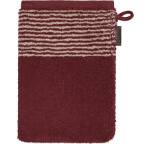 Cawö Two-Tone Washandje 16x22 bordeaux
