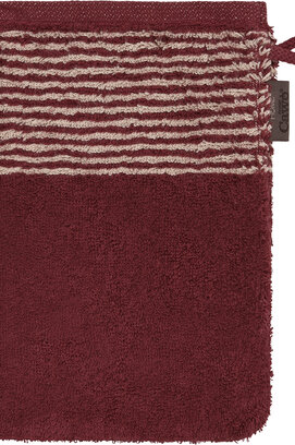 Cawö Two-Tone Washandje 16x22 bordeaux