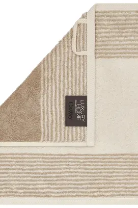 Cawö Two-Tone Gezichtsdoekje 30x30 natur