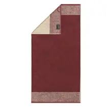 Cawö Two-Tone Badlaken 80x150 bordeaux