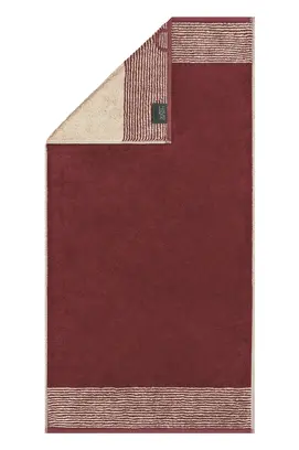 Cawö Two-Tone Badlaken 80x150 bordeaux
